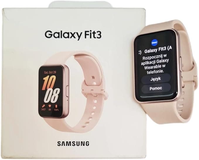 Samsung Galaxy Fit3 - Reloj inteligente con pantalla AMOLED de 40 mm, cuerpo de aluminio, seguimiento completo de la actividad física y la salud, batería hasta 13 días, carga rápida, 5 ATM, oro rosa