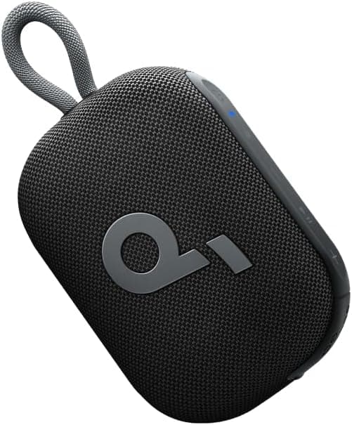 Soundcore Select 4 Go Altavoz Bluetooth Portátil, Mini Altavoz Ducha, 20H, IP67, Mini Altavoz Bluetooth, Flotante, Sonido Potente de 5W, Interiores y Exteriores, Ciclismo