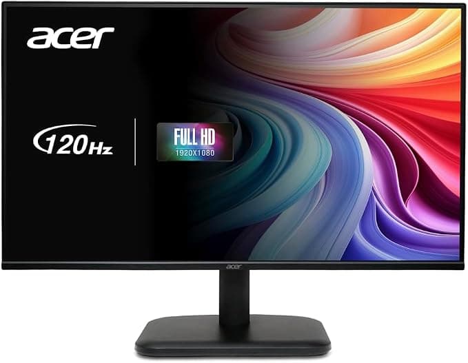 Acer EK241YGBIF, Monitor 23,8" Full HD 120 Hz (1920x1080, 16:9, 250 Nits, Tiempo de Respuesta 1 m/s (VRB), 1xVGA/1xHDMI 1.4) , Monitor PC, Color Negro