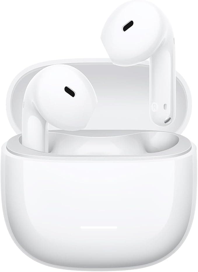 XIAOMI REDMI Buds 8 Active, Auriculares semiintraurales, 37 h, Blanco | Driver de titanio 14,2 mm, graves potentes, conexión dual, 5 EQ, Bluetooth 5.4, IP54