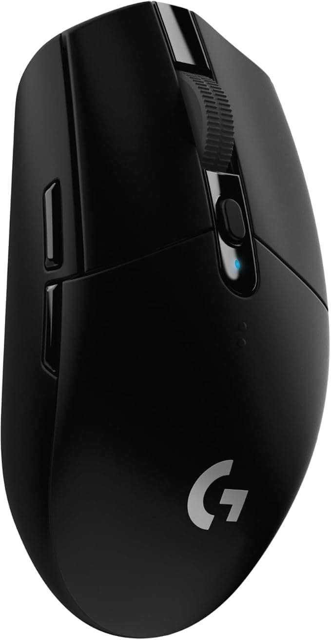 Logitech G G305 Lightspeed Ratón Gaming Inalámbrico | Captor HERO 12K, 12,000 DPI, Ultra-ligero, Batería de 250h, 6 Botones Programables, Memoría Integrada, PC/Mac - Negro