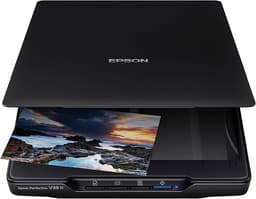 Epson Perfection V39II - Escáner fotográfico y de Documentos (resolución óptica de escáner de 4800 PPP, A4, USB), Color Negro