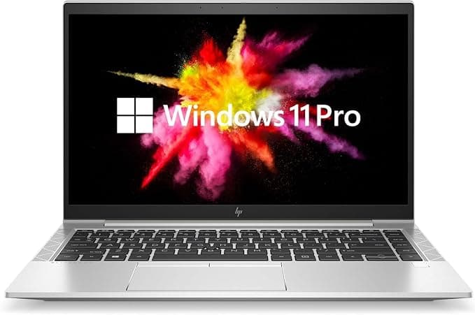 HP EliteBook 845 G7 Business Notebook, 14 Pulgadas FHD, AMD Ryzen 3 Pro 4450U, 8 GB de RAM, 256 GB SSD, Teclado QWERTY, Windows 11 Pro (Reacondicionado)