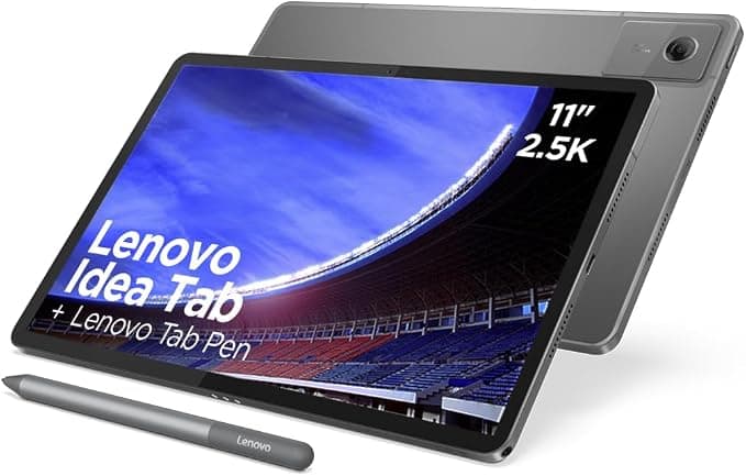 Lenovo Idea Tab – Tablet 11" 2.5K (MediaTek Dimensity 6300, 8 GB RAM, 128 GB UFS, 90 Hz, 4 Altavoces, Wi-Fi 5, Bluetooth 5.2, Android 15) Color Gris – Incluye Tab Pen