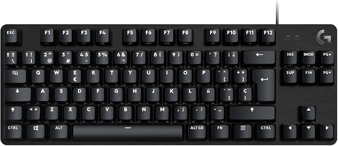 Logitech G G413 TKL SE Teclado Mecánico Gaming - Teclado Compacto Retroiluminado con Interruptores Mecánicos Táctiles, Anti-Ghosting, Compatible con Windows, macOS, Disposición QWERTY Español - Negro