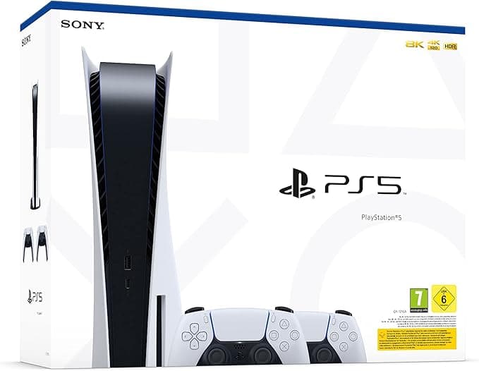 Playstation 5 Standard Consola + 2 Mandos Inalámbrico Dualsense blanco