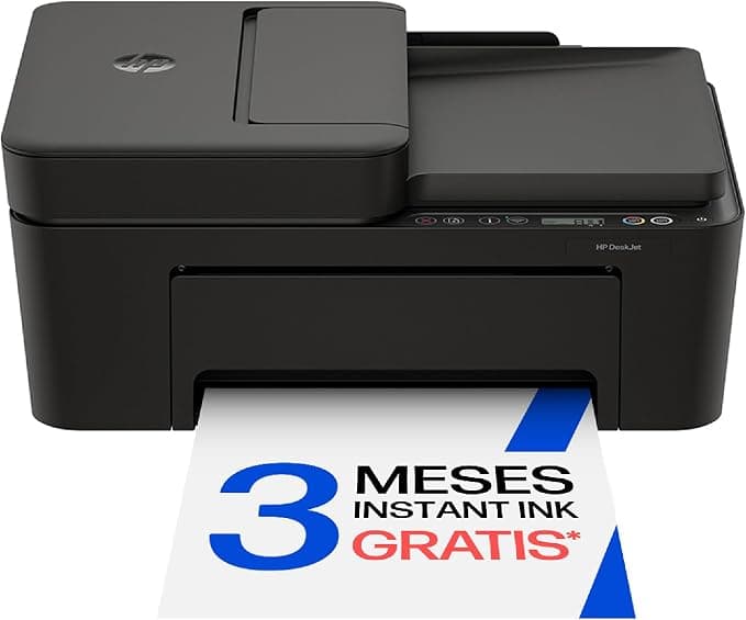 HP DeskJet 4320, Impresora Multifunción de inyección de tinta a color, inalámbrica, alimentador automático de documentos (ADF), Wi‑Fi doble banda, App HP Smart, 3 meses de Instant Ink incluidos, Negro