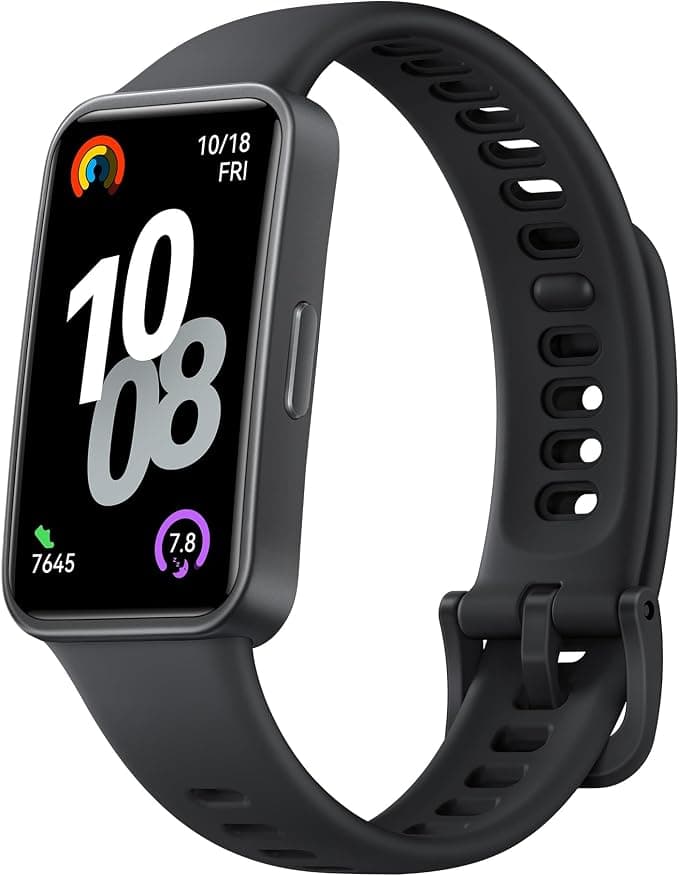 HUAWEI Band 10 Smartwatch, Monitorización de Actividad Física con IA, Negro | Análisis del Sueño a Nivel Profesional, VFC Promedio y Datos sobre el Sueño, iOS y Android, 14 Días de Autonomía