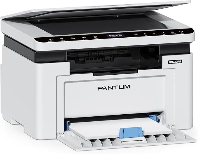 PANTUM Impresora Multifunción Láser Monocromo WiFi (BM2309W, BM2300W), Impresión, Copia, Escaneo, para Oficina y Hogar (A4, 20 ppm, Wi-Fi Direct, USB 2.0, Bluetooth, AirPrint, Mopria)