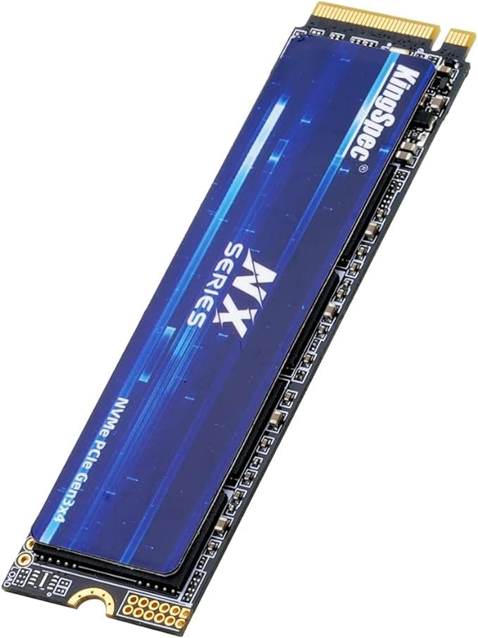 Kingspec NX Series Gen3x4 NVMe M.2 SSD de 1TB, hasta 3500 MB/s, Unidad Interna de Estado sólido 3D NAND Flash M2 2280, para Escritorio y portátil