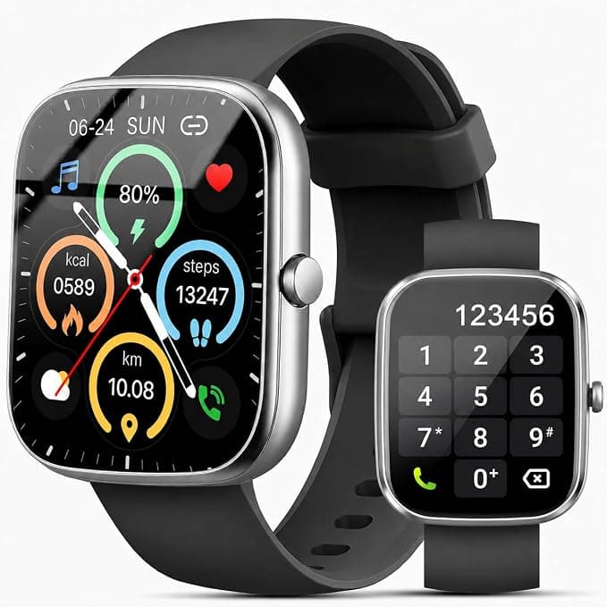 Reloj Inteligente Hombre Mujer, 1,91" HD, Llamadas Bluetooth, Sueño, IP68 | Smartwatch deportivo con 110+ modos, pulsómetro, monitor de sueño, 200+ esferas, música, cámara remota, alarma y clima local