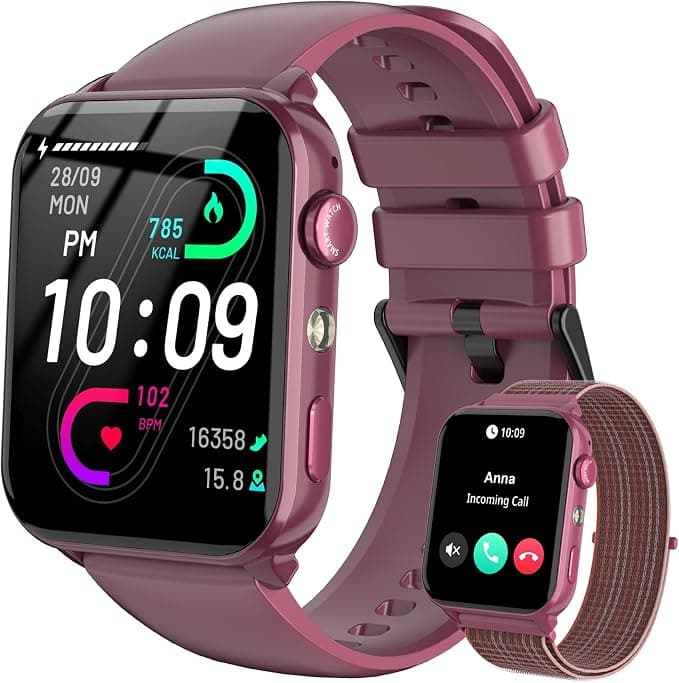Reloj Inteligente Mujer Hombre con Llamada,1,91" Smartwatch con Linterna,Pulsómetro,Podómetro,SpO2,Monitor Sueño,20 Días Autonomía,Impermeable IP68,110+Modos Deportivo,Reloj Deportivo para Android/iOS