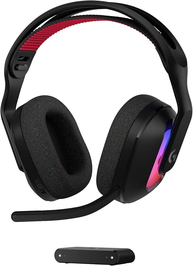Logitech G Astro A20 X Lightspeed Auriculares inalámbricos para Gaming | Auriculares PLAYSYNC AUDIO dos sistemas para PS5/Xbox/Switch/PC, Bluetooth, micrófono 48 kHz - Negro