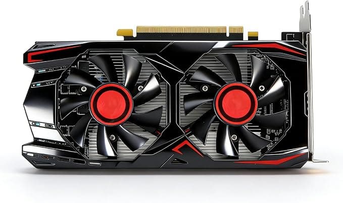Tarjetas gráficas de 6GB, Tarjeta gráfica, 6GB GDDR5 192BIT Doble Ventilador PCIE 2.0 Ranura 16X Compatible con DVI VGA HDMI Interfaz Multimedia Tarjeta de Video para Juegos