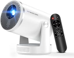 【Enfoque Automático】 Magcubic HY320pro Proyector Portátil Full HD 1080P | Proyector 4k con 400ANSI ,Contraste 10000:1 Wi-Fi 6, BT 5.4, Altavoz de 5 W para Hogar y Oficina