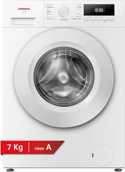Corberó - Lavadora Plus 7Kg | CLH7406ME | 1200 rpm | Motor Inverter | Función Vapor | Función antialergico | Inicio Diferido | Pausa-Carga | Lavador rápido | Control Display | Blanco