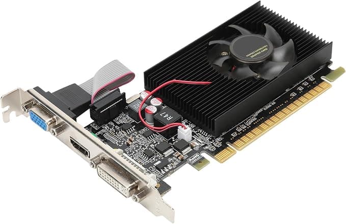 Tarjeta Gráfica GT730 de 2 GB, DDR3, 64 bits, PCI Express 2.0, 810/1200 MHz, Tarjeta de Vídeo para PC de Sobremesa, Compatible con 3D API DirectX 11