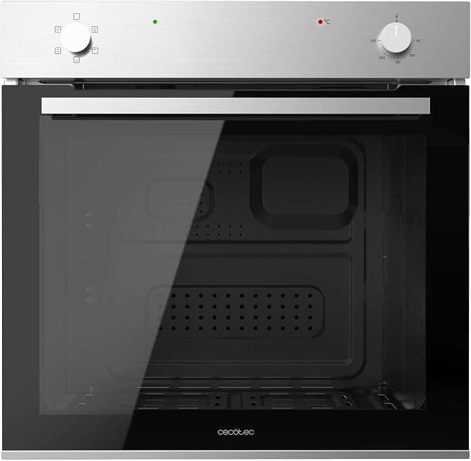 Cecotec Horno Integrable Convencional de 77L Bolero Hexa C126001 Line A. 2800W, 5 Funciones, Bajo Consumo, Luz Interior, Steam Assist, Steam EasyClean, Puerta Fría con 2 Cristales