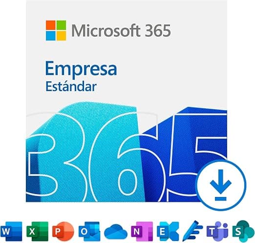 Microsoft 365 Empresa Estándar - 1 usuario - 5 PC/Mac + 5 Tabletas +5 móviles - Suscripción 12 meses